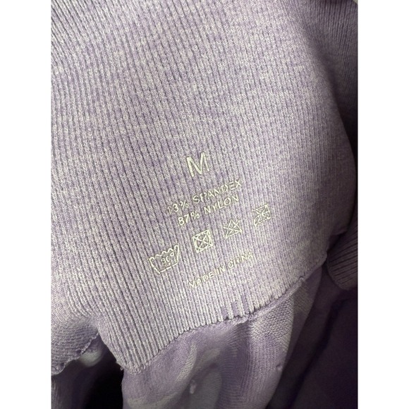 NVGTN Purple Camo Seamless Leggings High Waisted Women's M Athletic Fitness Wear - Picture 8 of 9